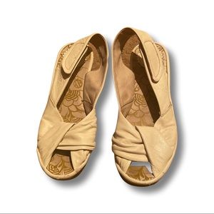 Cream Fly London Wedge Heels